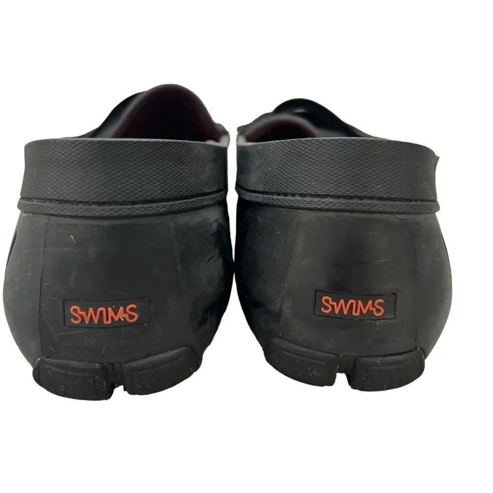 Men's SWIMS Penny Loafers Machine Washable Boat & Deck Shoes Black size 9